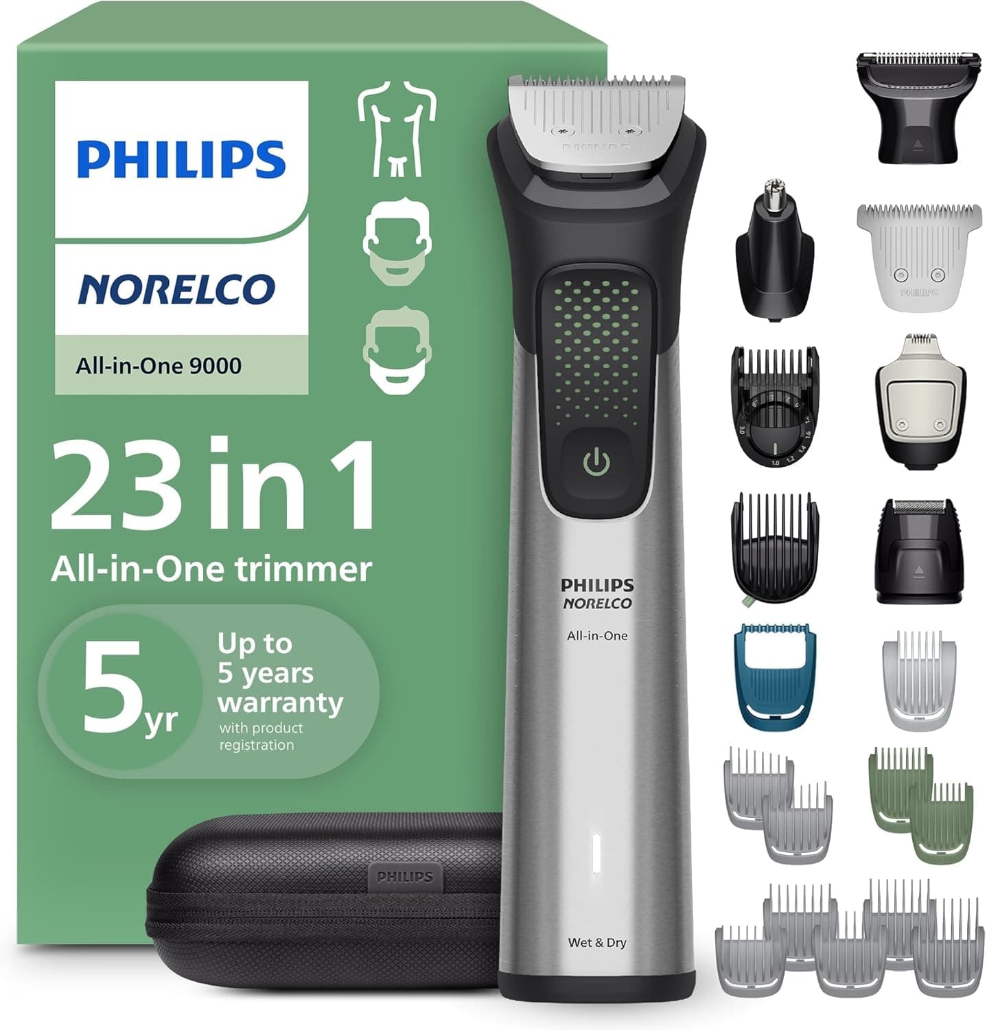 Philips Norelco 9000 All-in-One 23-in-1 MG9575/49, seller photograph