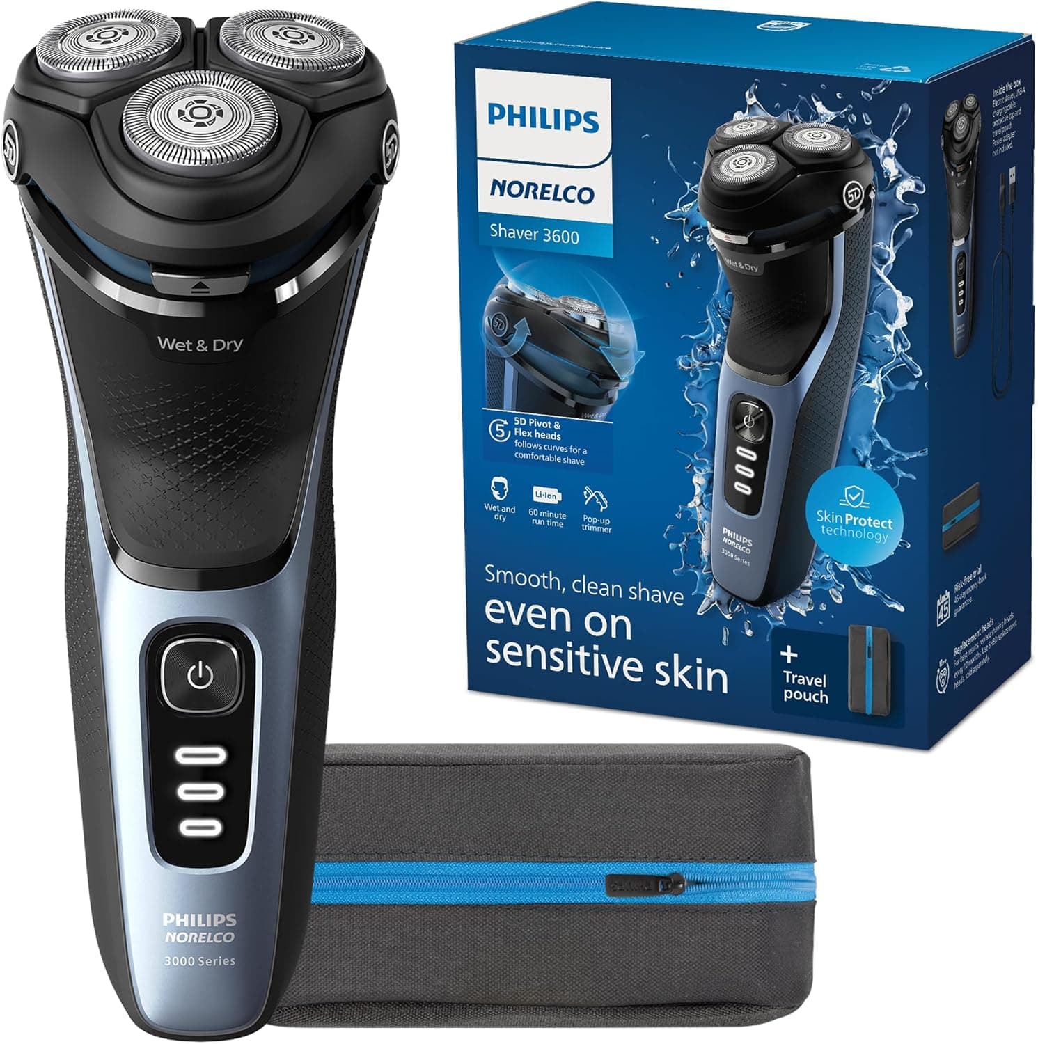 Philips Norelco 3600 Rotary Shaver S3243/91, seller photograph