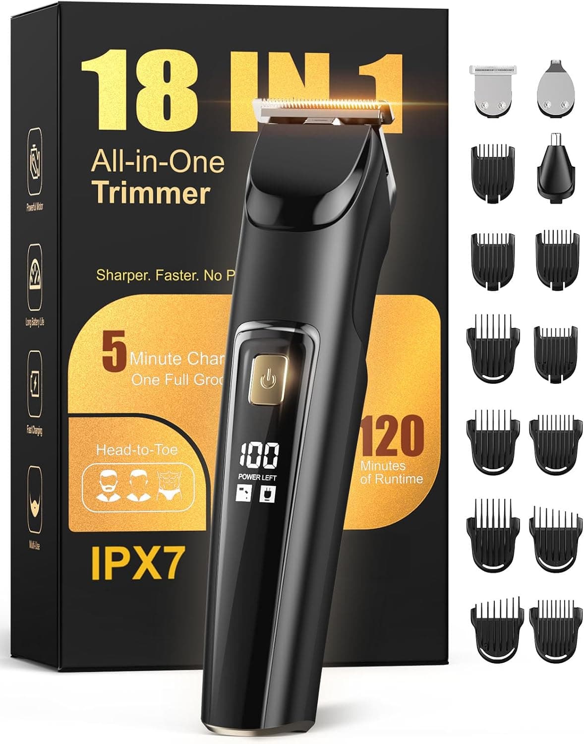 18-in-1 Cordless Trimmer and Clipper Kit, seller photograph